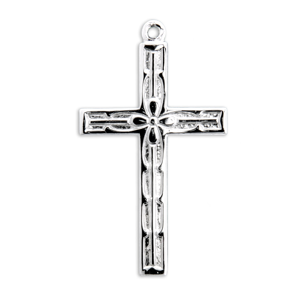 Sterling Silver Scrollwork Design Cross