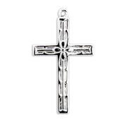 Sterling Silver Scrollwork Design Cross