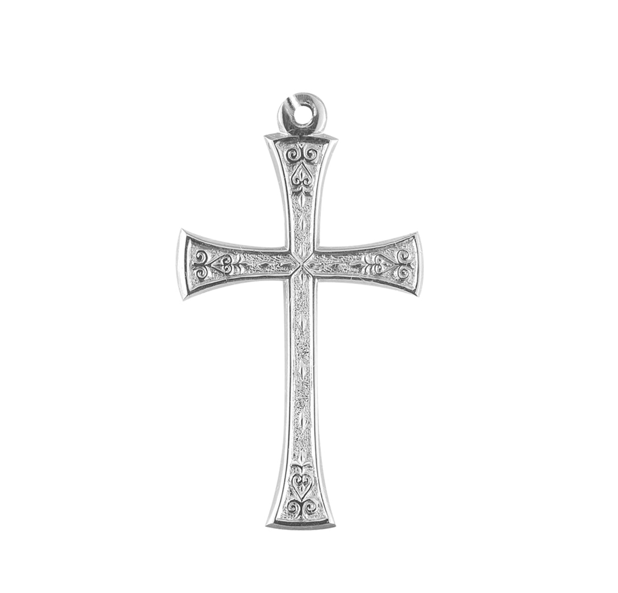 Sterling Silver Detailed Cross