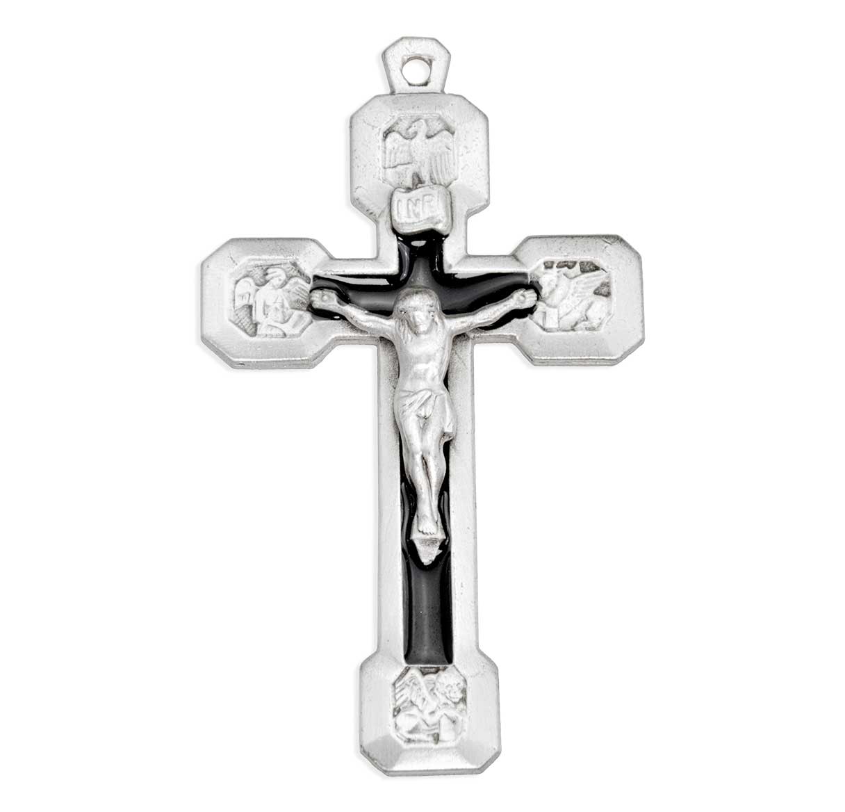 Four Evangelists Sterling Silver Crucifix