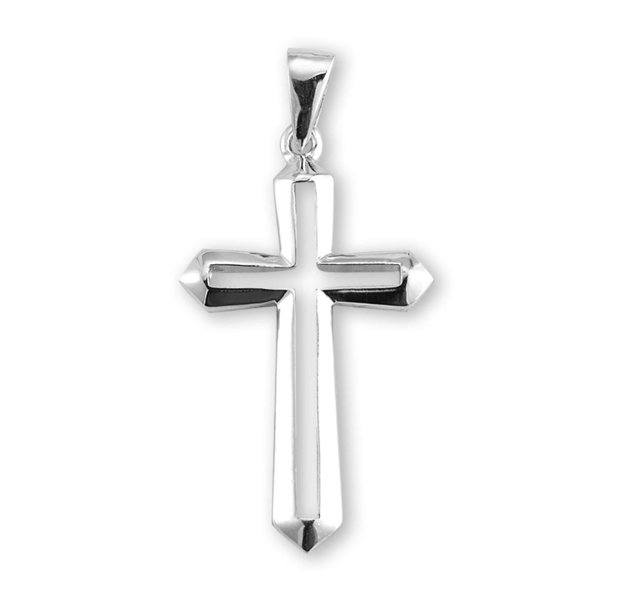 Sterling Silver Cut Out Cross