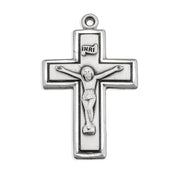 Sterling Silver Wide Crucifix