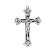 Fine Flared Sterling Silver Crucifix