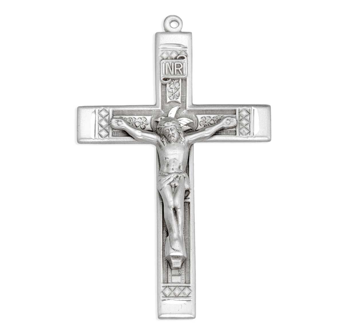 Sterling Silver Detailed Crucifix