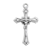 Flared Sterling Silver Crucifix