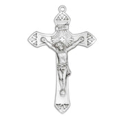 Cross Burst Sterling Silver Crucifix
