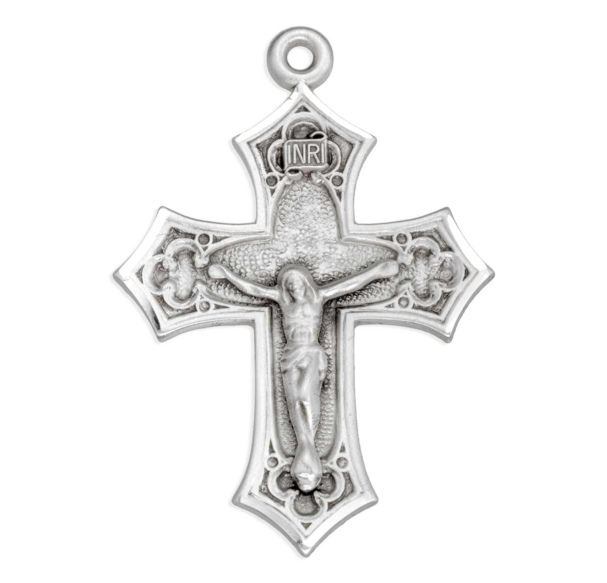Gothic Style Sterling Silver Crucifix