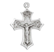 Gothic Style Sterling Silver Crucifix