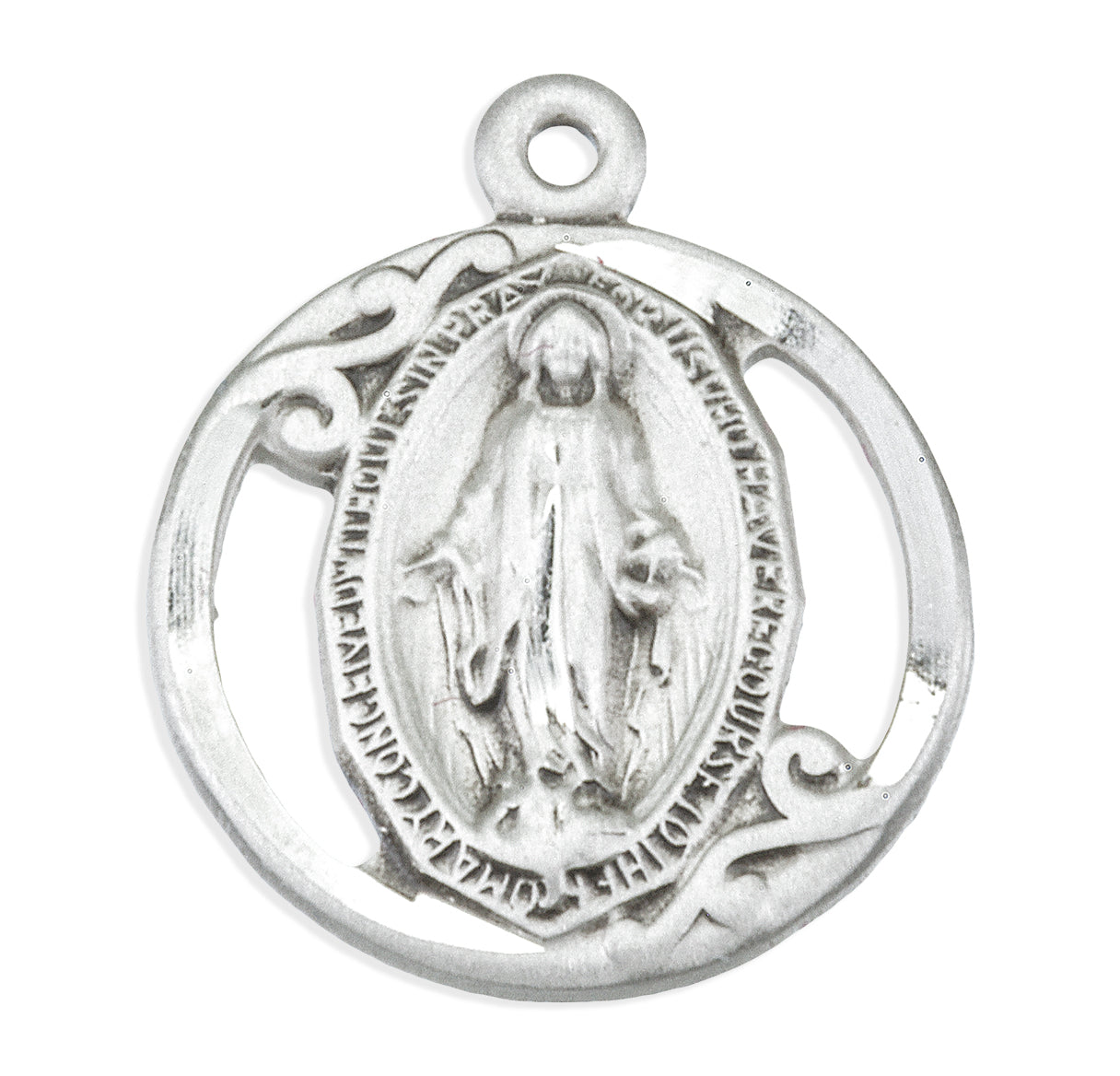 Sterling Silver Oval Miraculous Medal