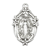 Sterling Silver Ornate Miraculous Medal