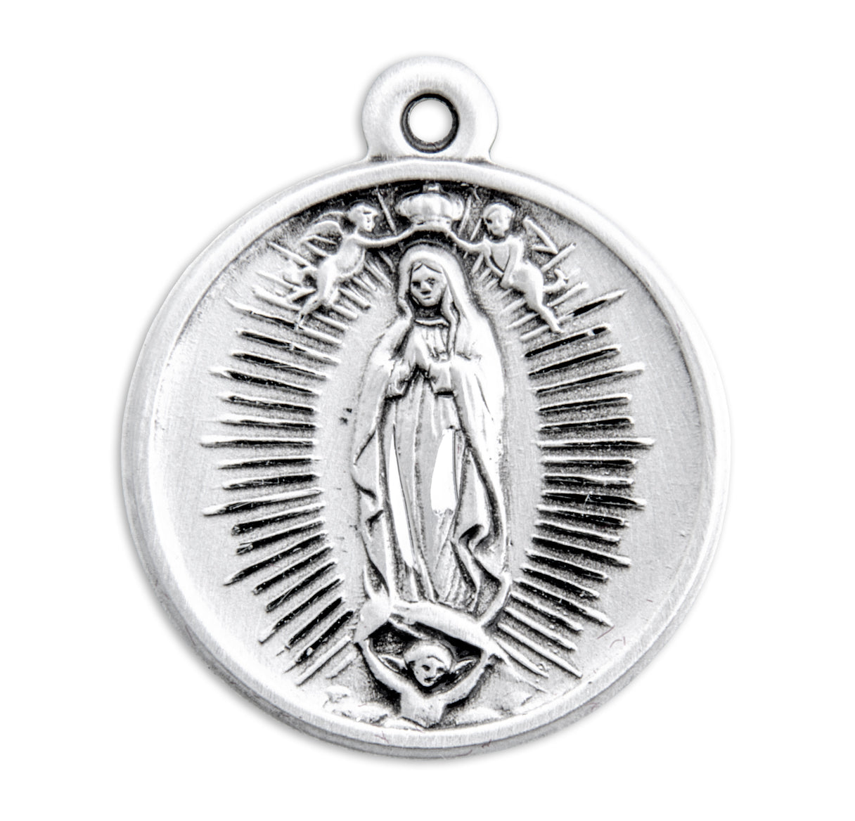 Our Lady of Guadalupe Round Sterling Silver Medal