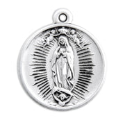 Our Lady of Guadalupe Round Sterling Silver Medal