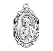 Saint Jude Oval Sterling Silver Medal