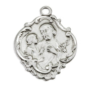 Sterling Silver St. Joseph Baroque Medal