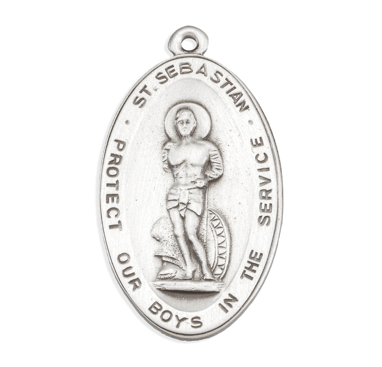 Sterling Silver St. Sebastian Protector of those in Miltary Service Medal