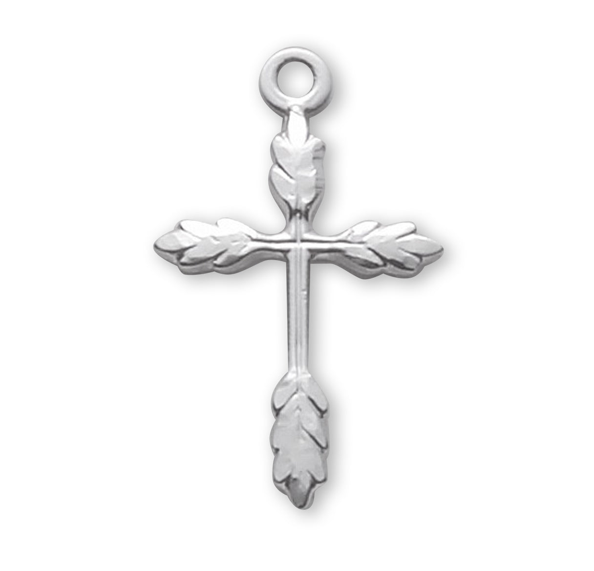 Sterling Silver Wheat Cross