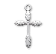 Sterling Silver Wheat Cross