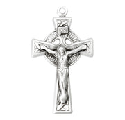 Sterling Silver Irish Celtic Crucifix Pendant