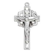 Pierced Sterling Silver Crucifix