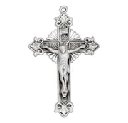 Sterling Silver Crucifix with Fancy Tips & Starburst