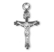 Flare Tipped Sterling Silver Crucifix