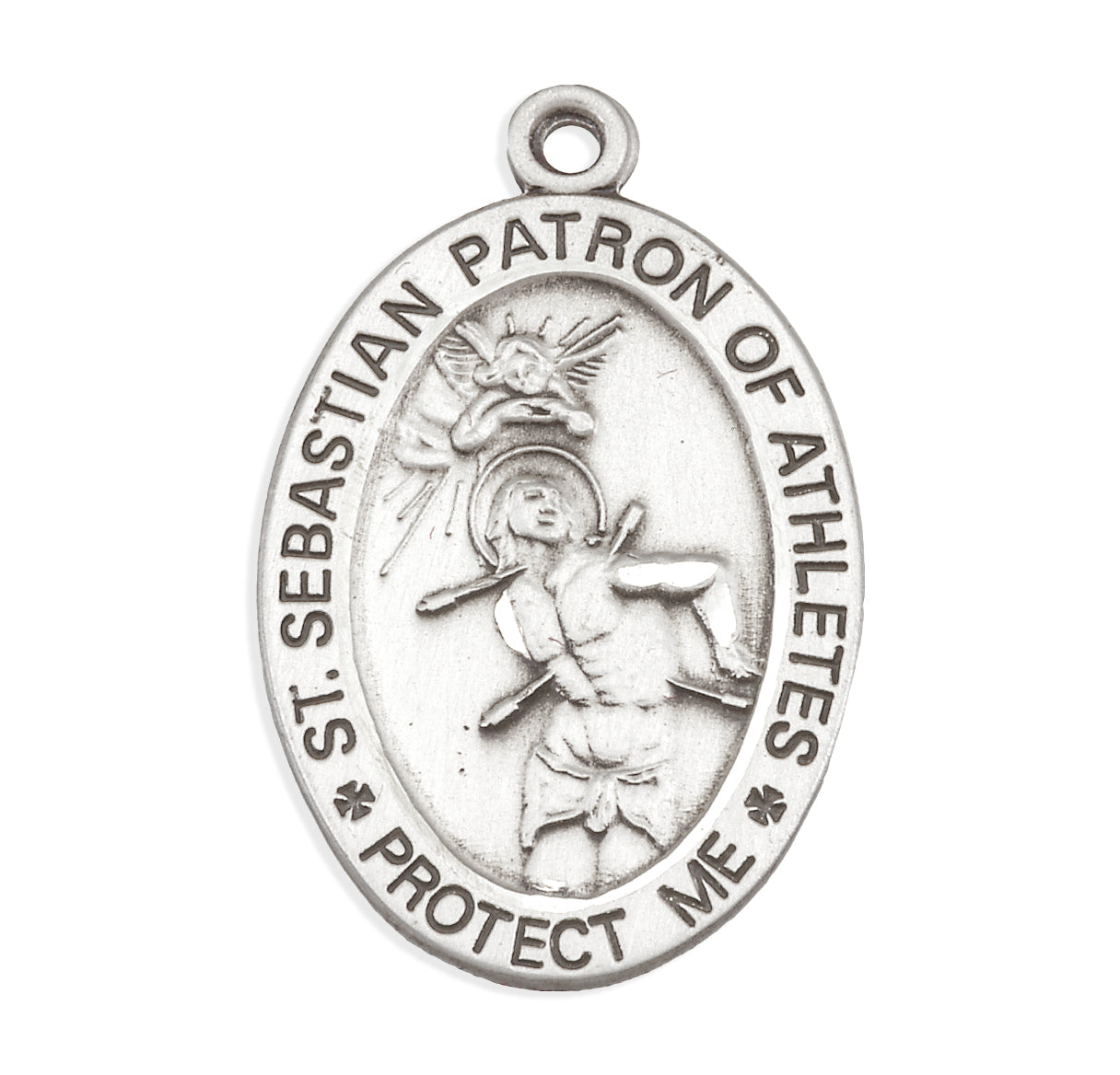Sterling Silver St. Sebastian Protect This Athlete Medal
