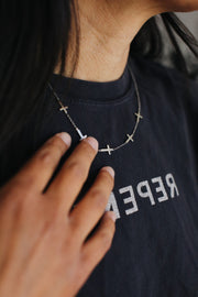 Five Cross Necklace | Luke 9:23 Christian Necklace