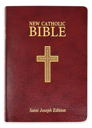 St. Joseph New Catholic Bible Personal Size, Bonded Leather Burgundy