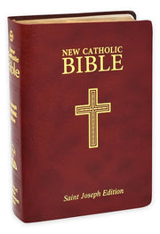 St. Joseph New Catholic Bible Personal Size, Bonded Leather Burgundy