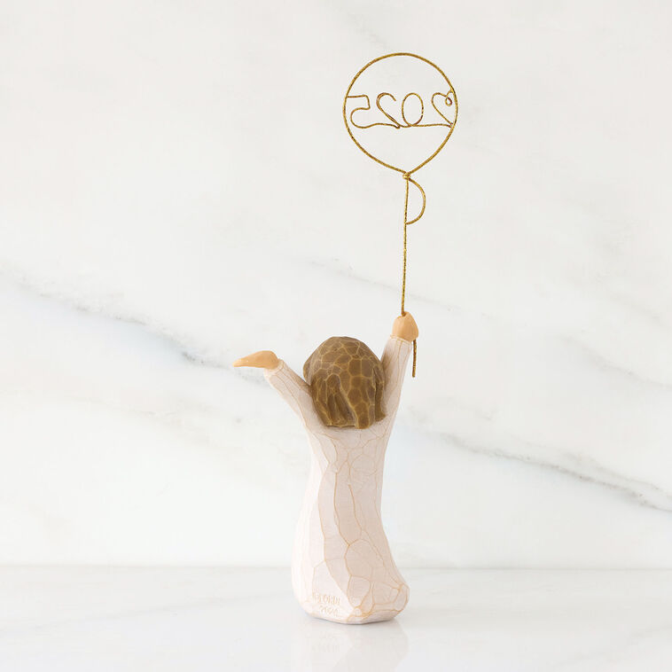 Willow Tree Here's to You 2025 Girl with Balloon Figurine