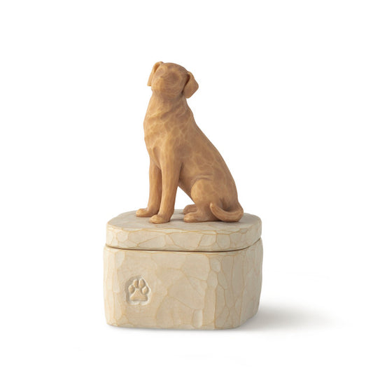 Willow Tree Love my Dog Golden Keepsake Box - Light