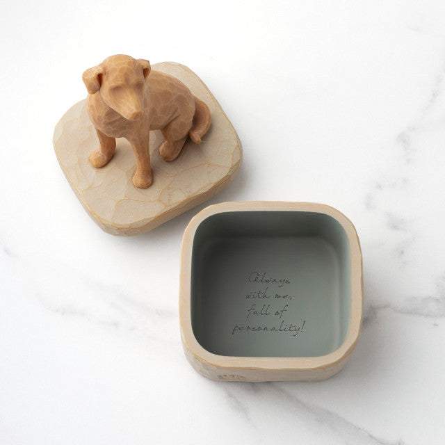 Willow Tree Love my Dog Golden Keepsake Box - Light