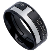 Black Iron Cross Ring