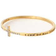 Cross Bangle Bracelet