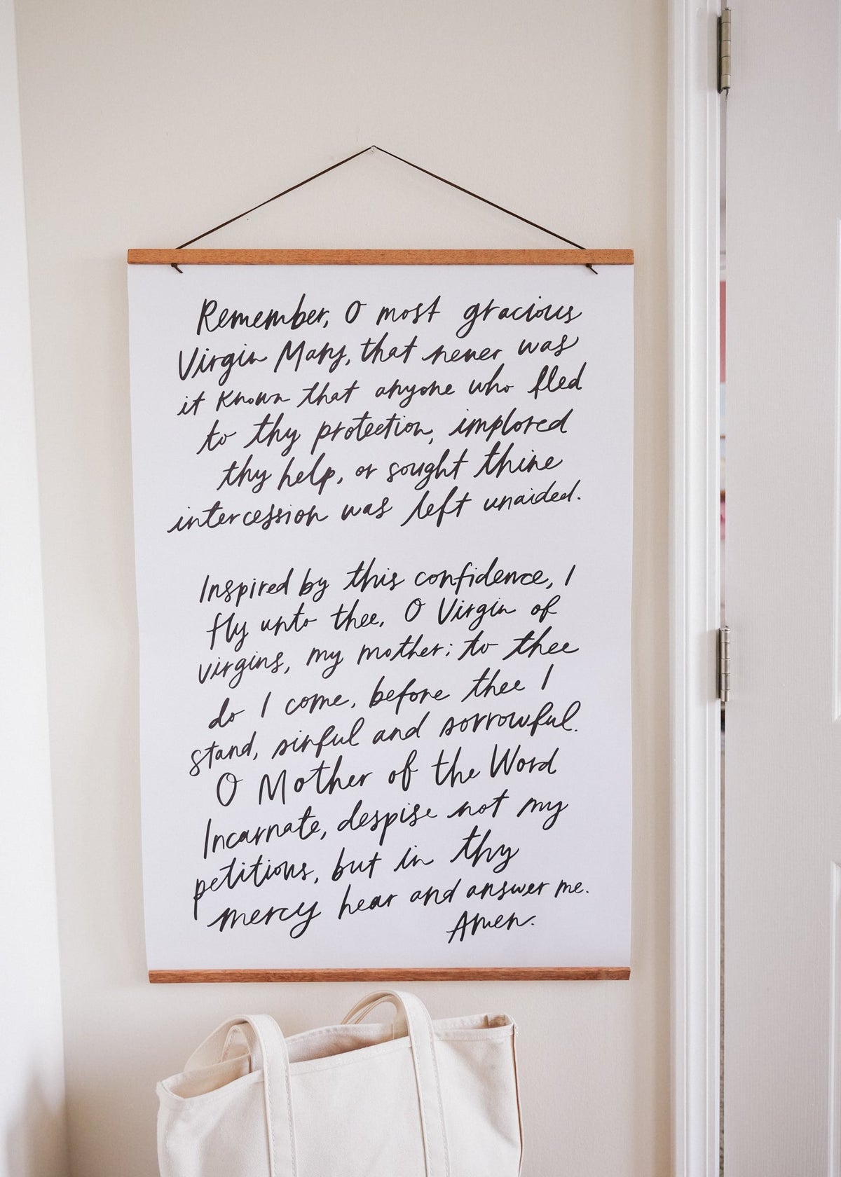 Memorare Prayer Catholic Poster (24x36)