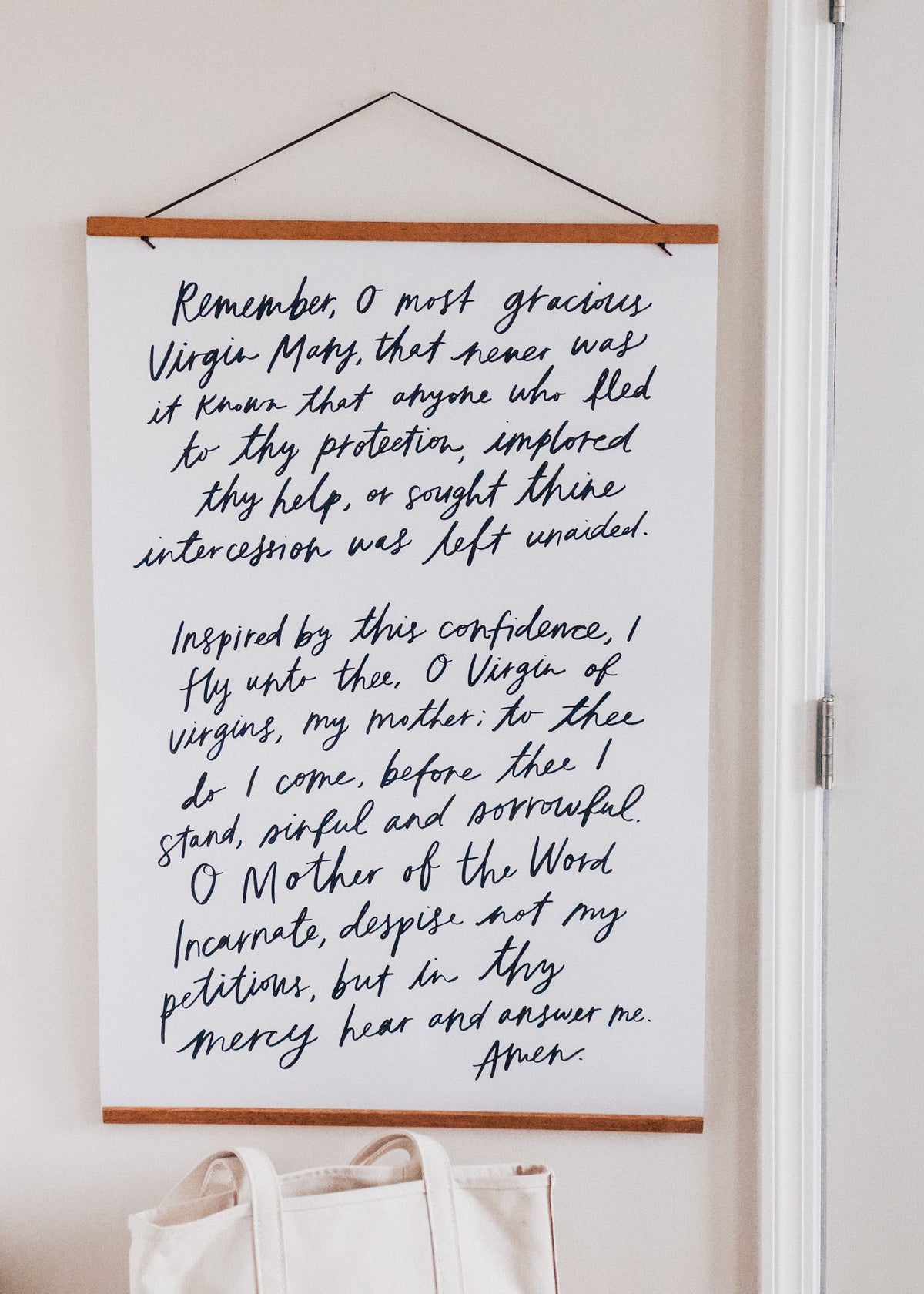 Memorare Prayer Catholic Poster (24x36)