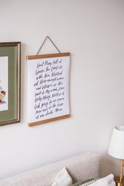 Hail Mary Hand Lettered Poster (11x14in)