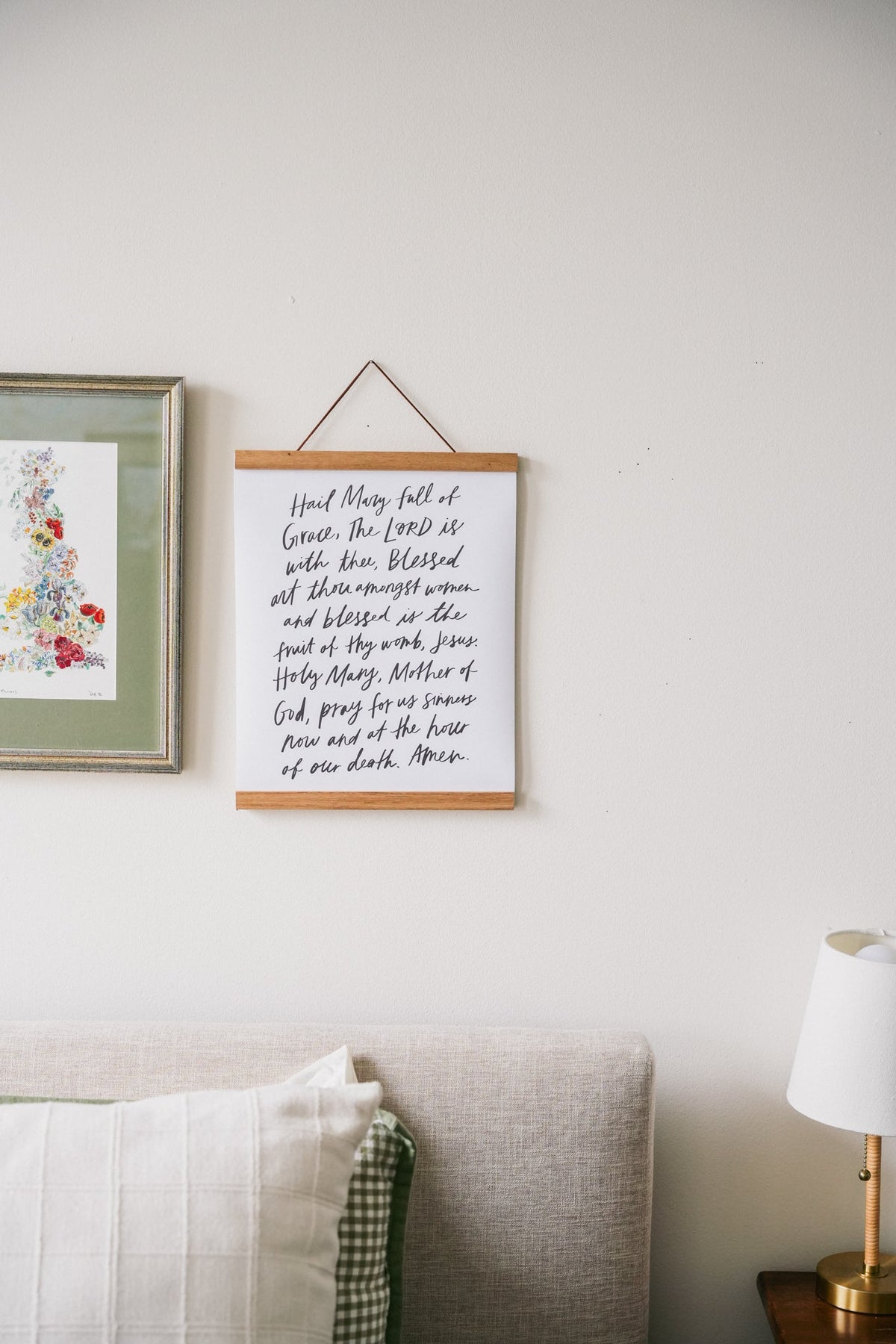 Hail Mary Hand Lettered Poster (11x14in)