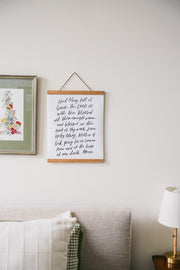 Hail Mary Hand Lettered Poster (11x14in)