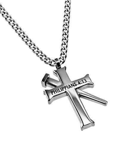 Established Silver Cross Necklace