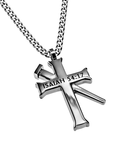 Established Silver Cross Necklace