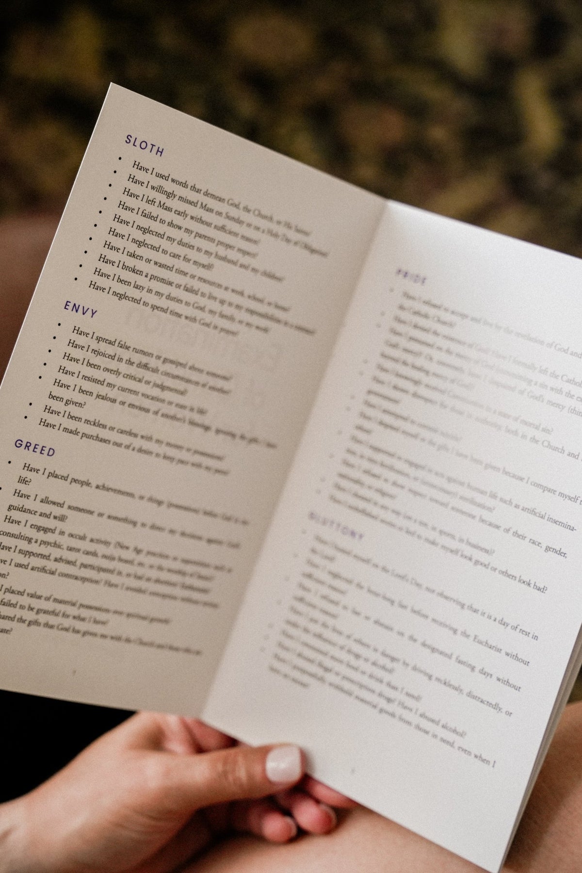 Examination of Conscience For Women // Booklet