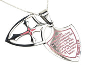 2 Piece Shield Cross Necklace
