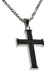 Black Iron Cross Necklace