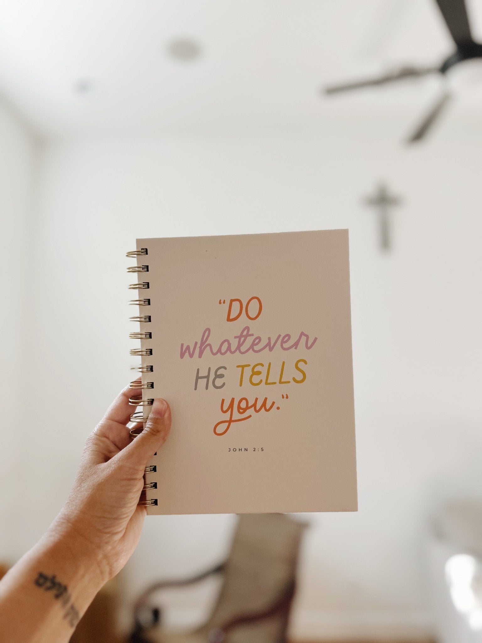 Spiral Bound Prayer Journal // Mary "Do whatever He tells you"