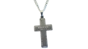 Black Thorn Cross Necklace